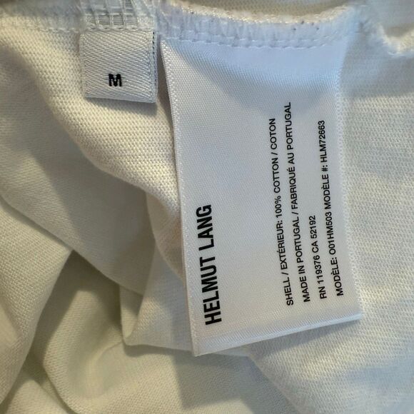 Helmut Lang T-shirt In White Cotton size M - Picture 7 of 9